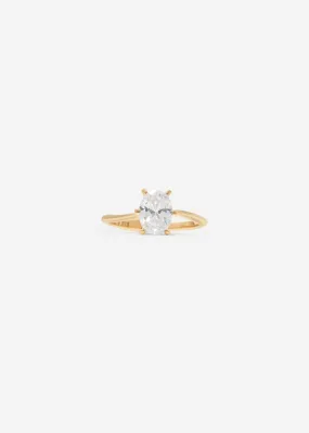 Oval Solitaire Ring Maxi 0.7 - 0.9 Ct