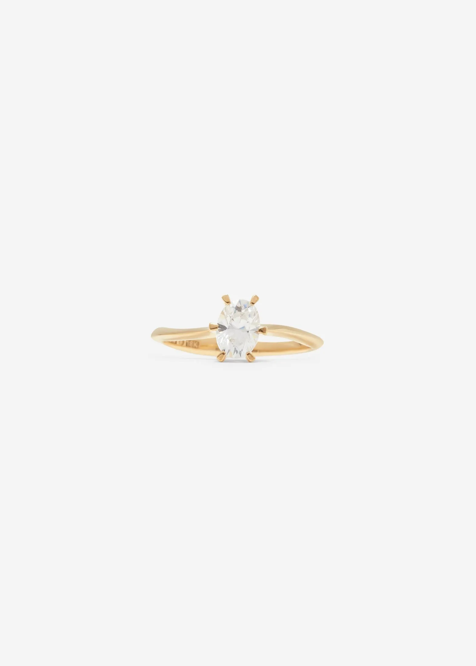 Oval Solitaire Ring Maxi 0.7 - 0.9 Ct