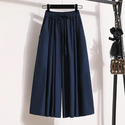 Plus Size Culotte Skorts