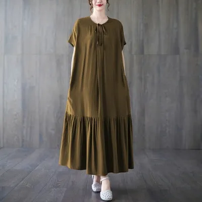 Plus Size Loose Midi Dress