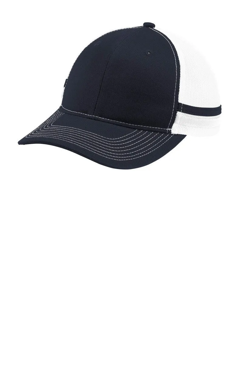 Port Authority  Two-Stripe Snapback Trucker Cap. C113