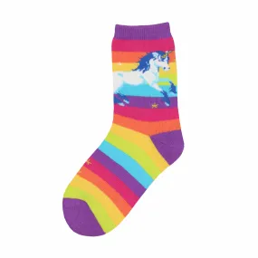 Prancing Unicorn Kids' Crew Socks