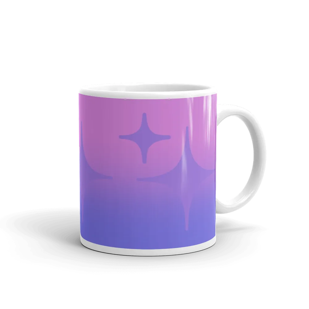 Purple Ghost Sparkle Mug