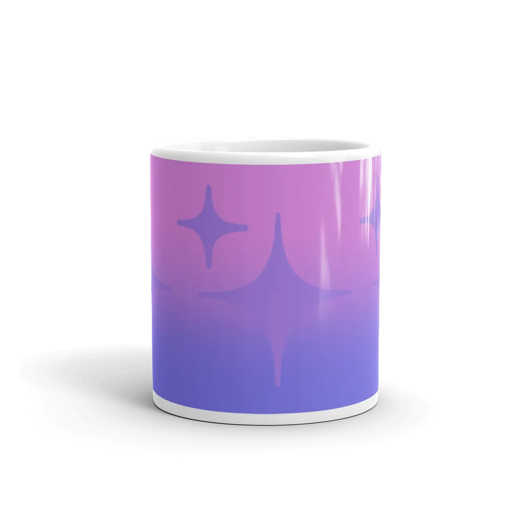 Purple Ghost Sparkle Mug