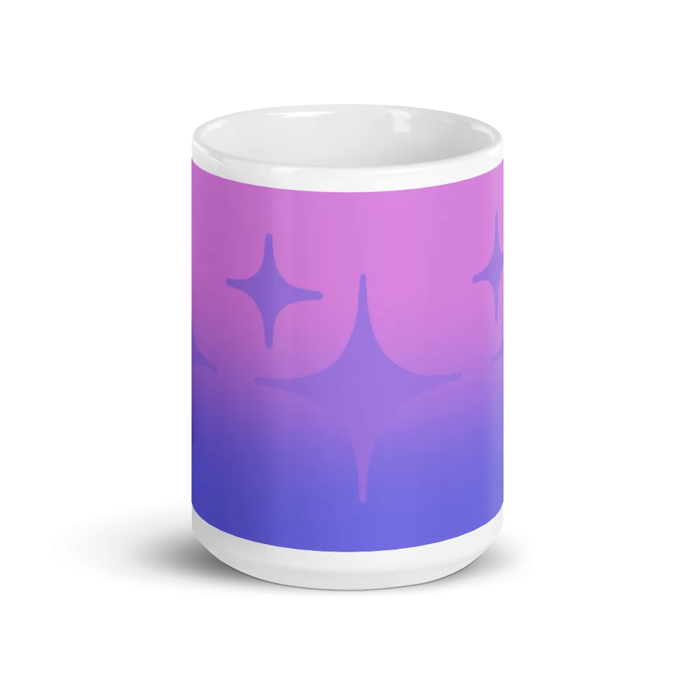 Purple Ghost Sparkle Mug