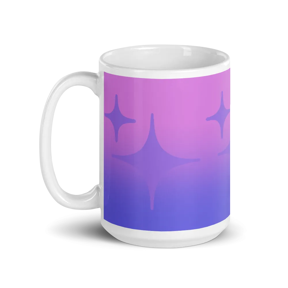 Purple Ghost Sparkle Mug