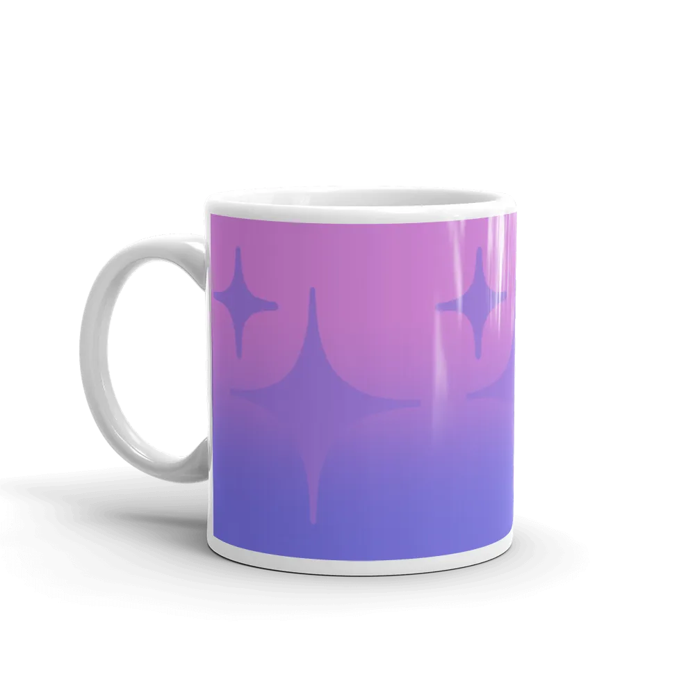 Purple Ghost Sparkle Mug