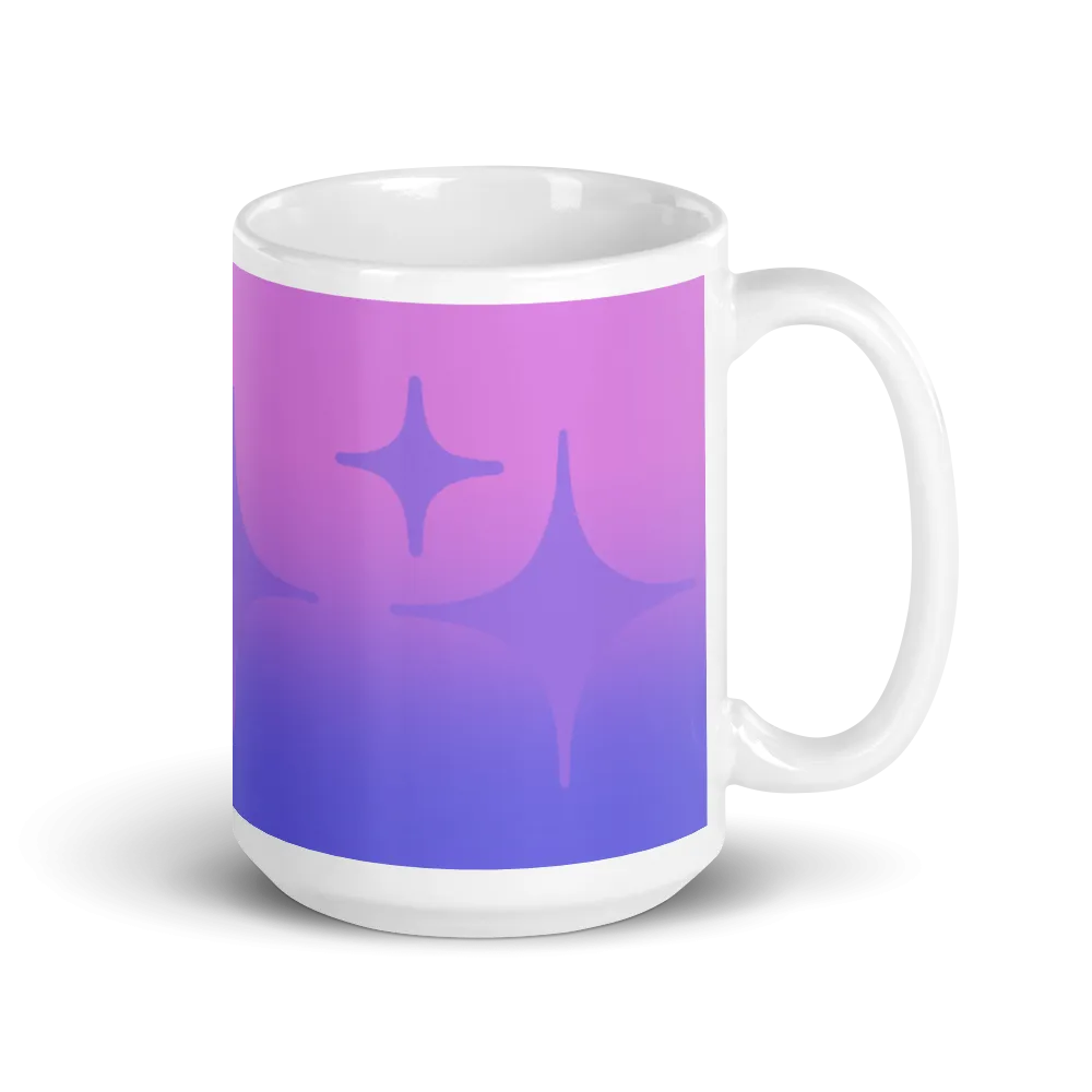 Purple Ghost Sparkle Mug