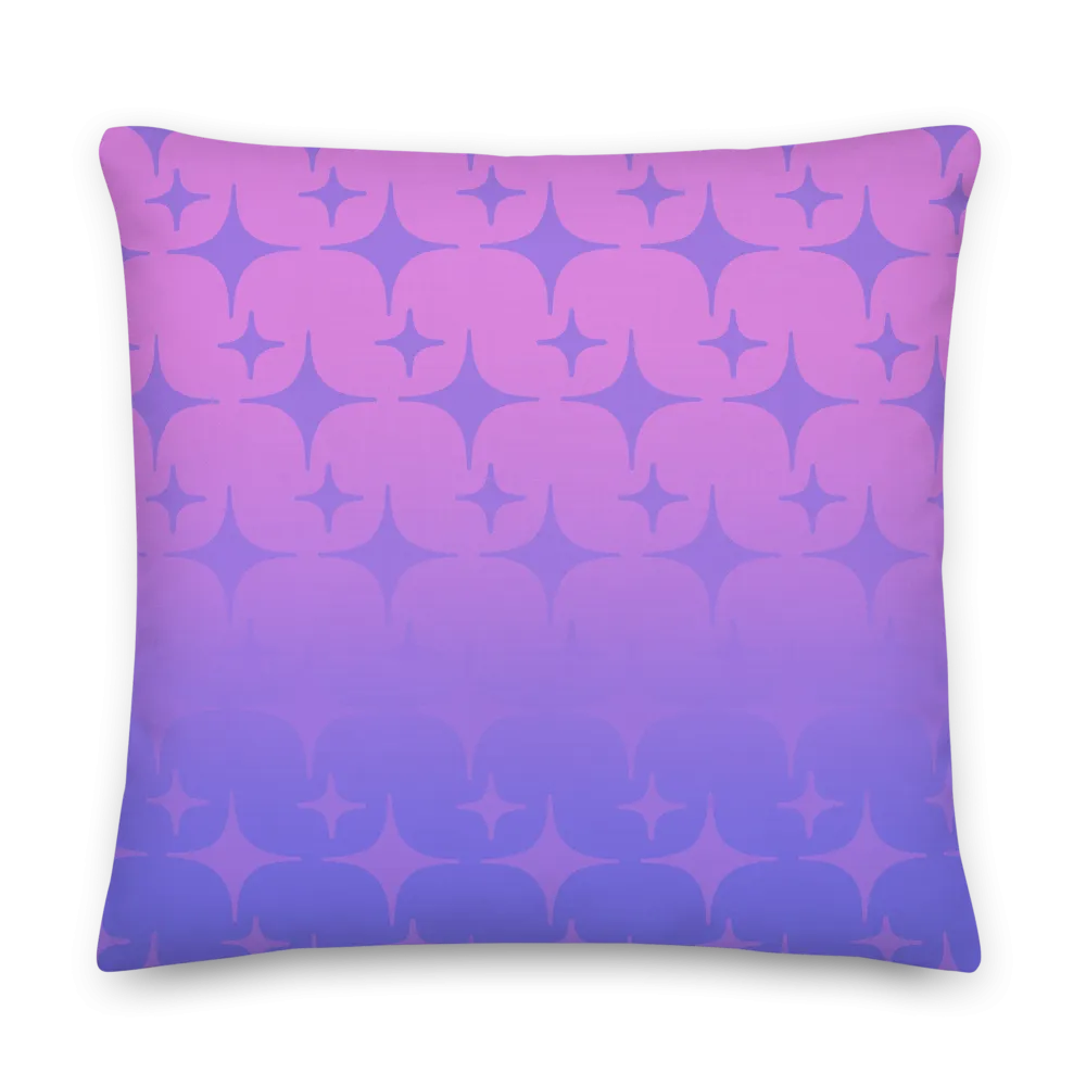 Purple Ghost Sparkle Pillow