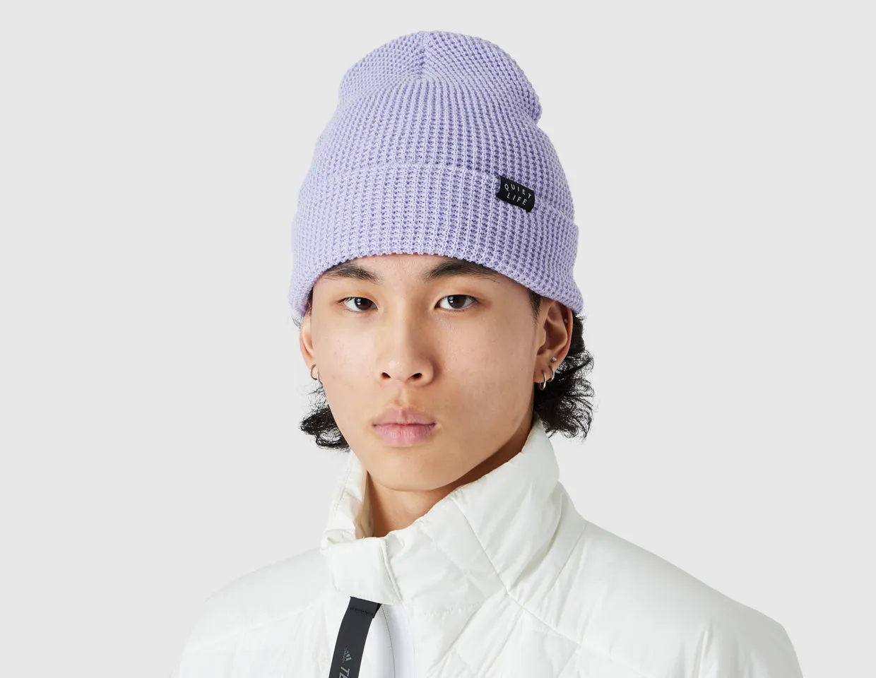 Quiet Life Waffle Beanie / Lilac