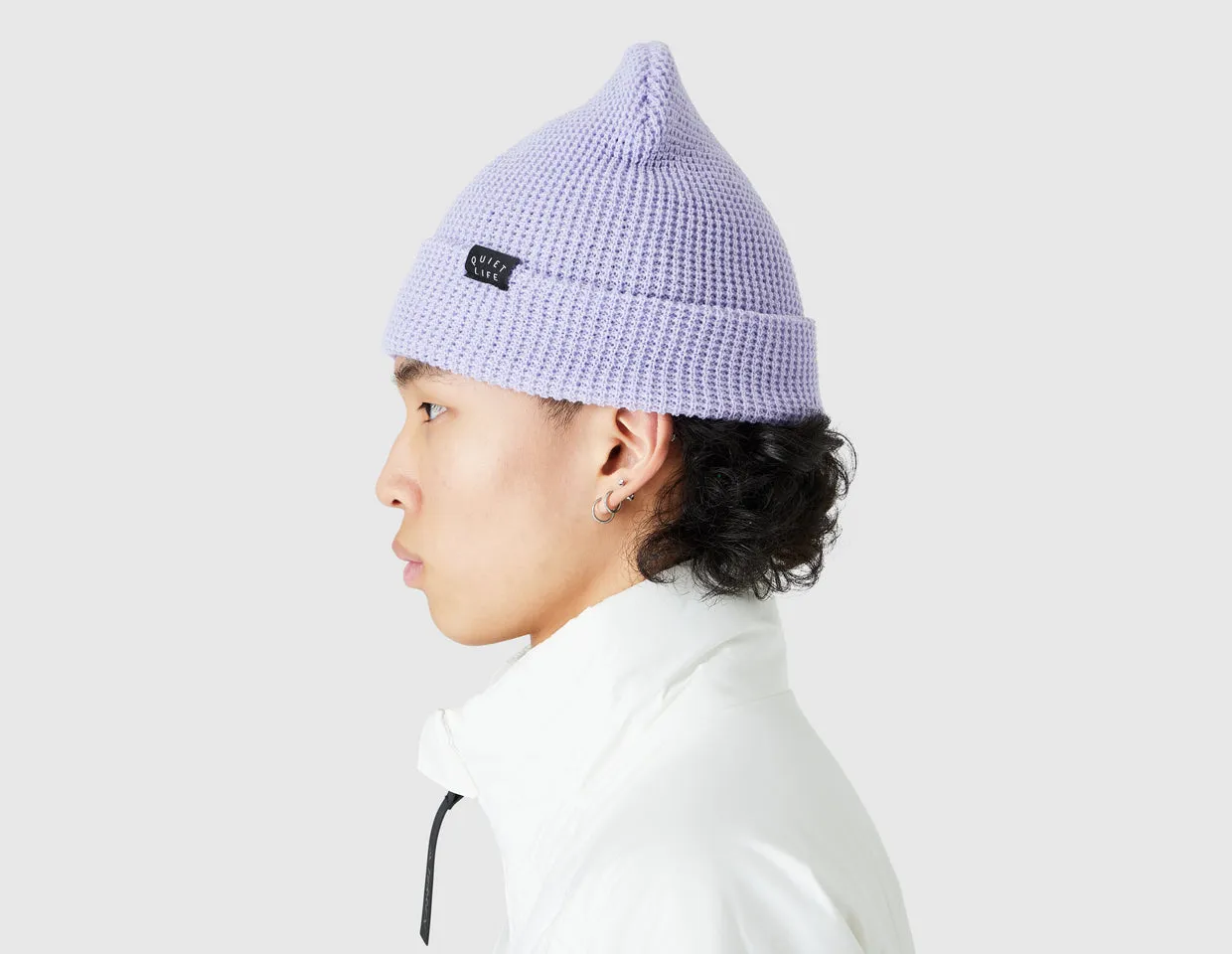 Quiet Life Waffle Beanie / Lilac