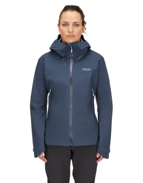 Rab Women's Downpour Light Waterproof Jacket (Tempest Blue)