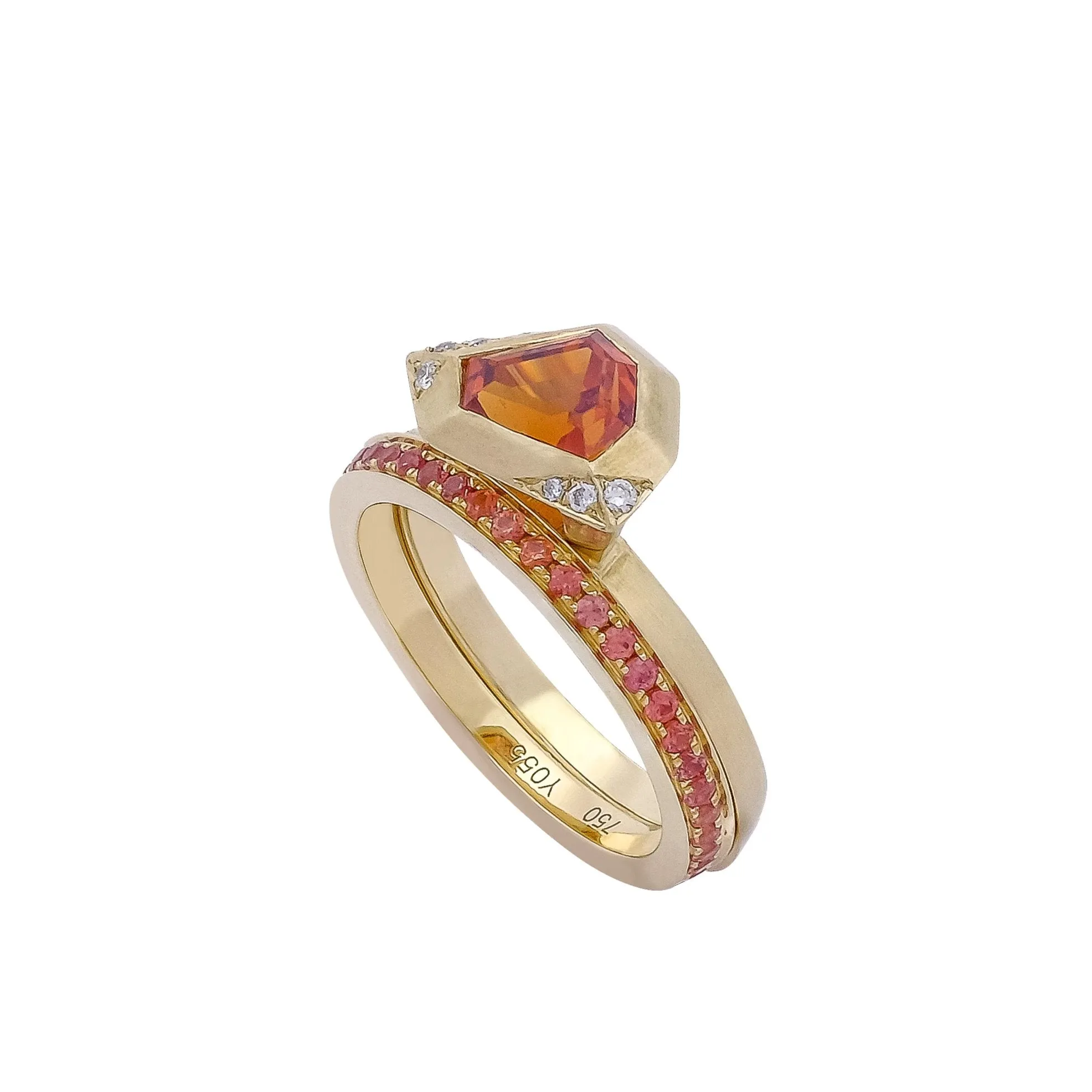 Rachel Yeung - Orange Garnet Ring