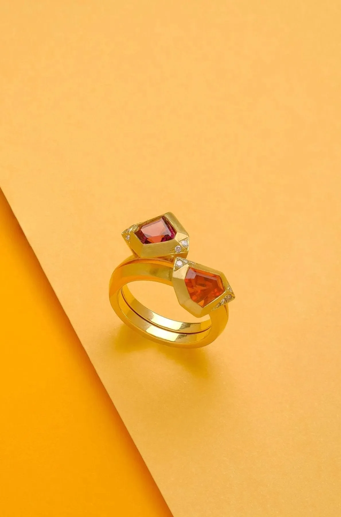 Rachel Yeung - Orange Garnet Ring