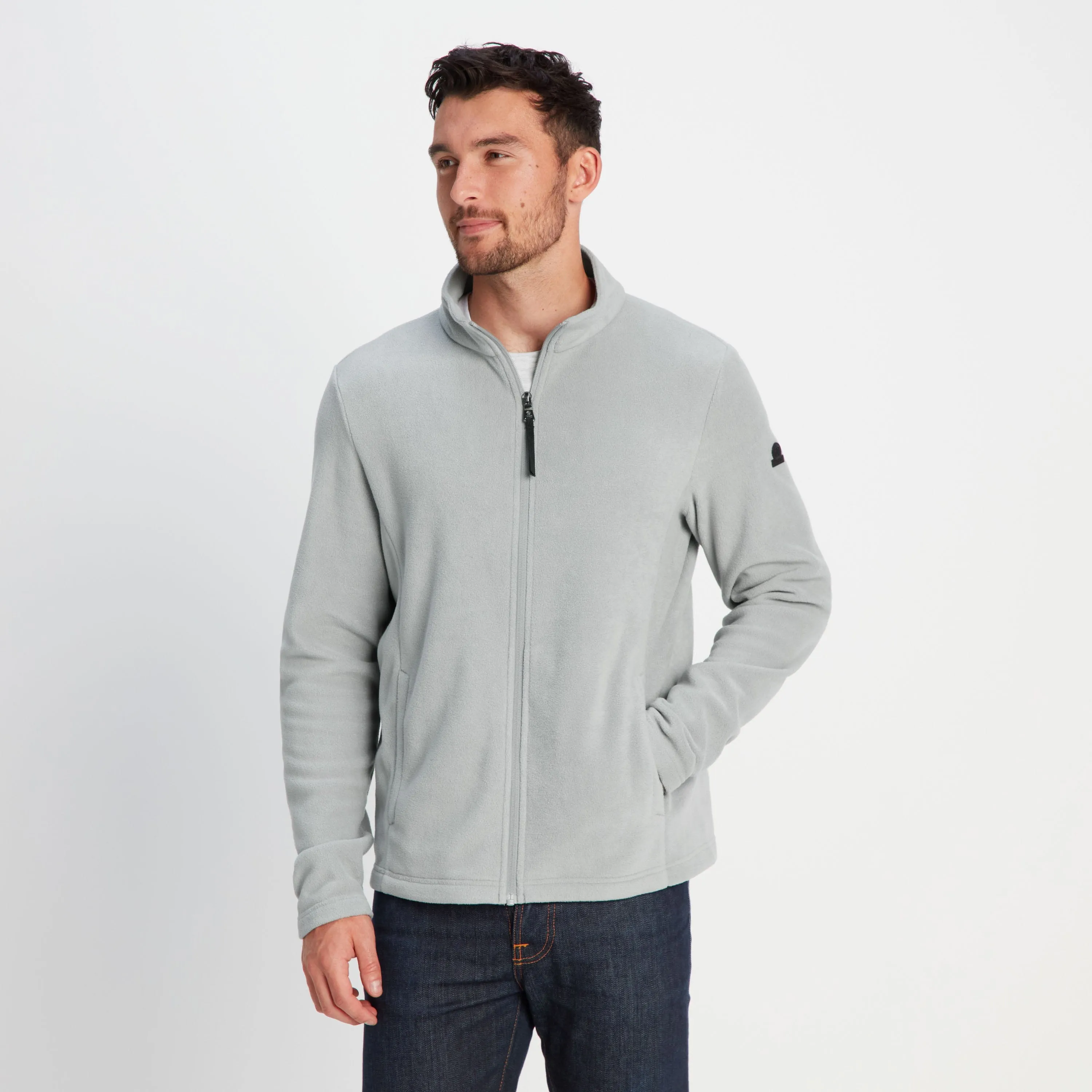 Revive Mens Fleece Jacket - Moon Grey