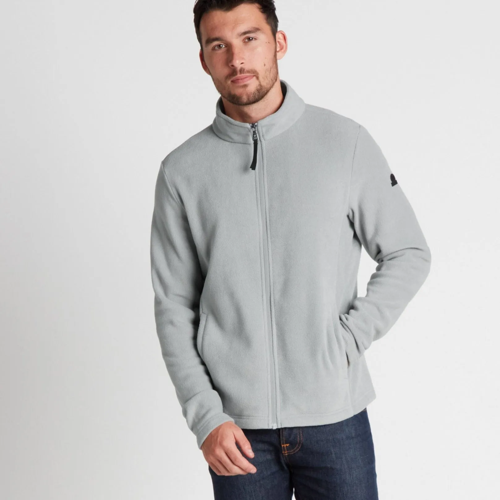 Revive Mens Fleece Jacket - Moon Grey