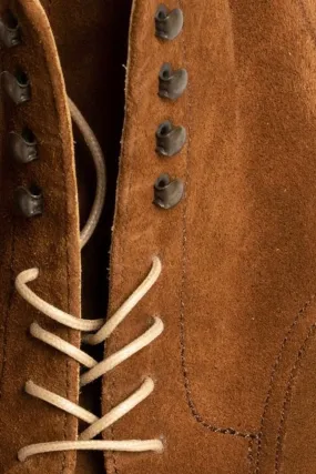 Round Intense Beige Waxed Cotton Bootlaces