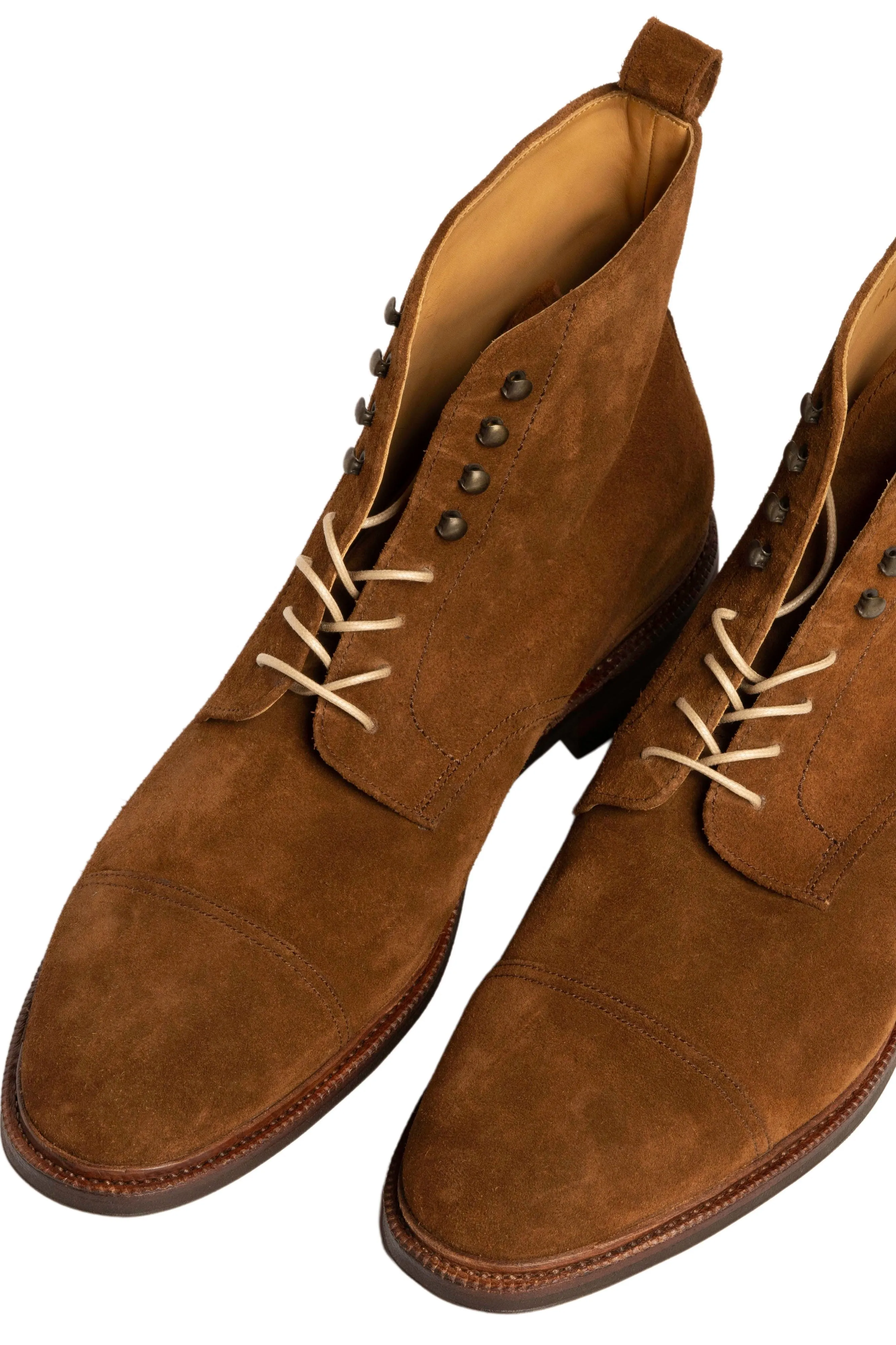 Round Intense Beige Waxed Cotton Bootlaces