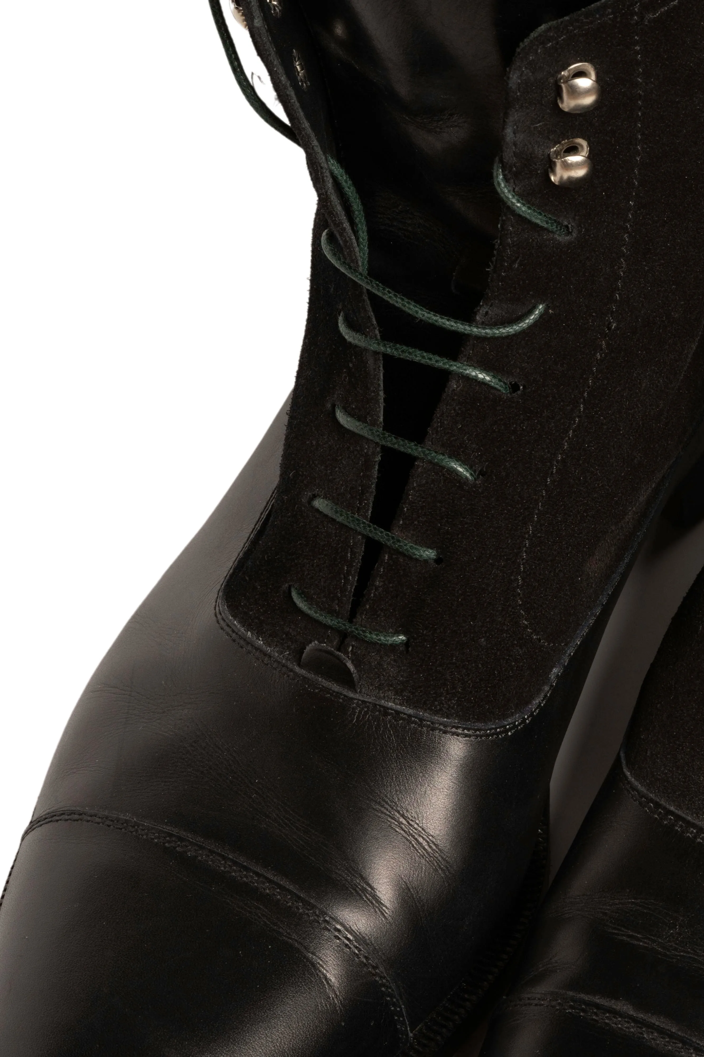 Round Malachite Green Waxed Cotton Bootlaces