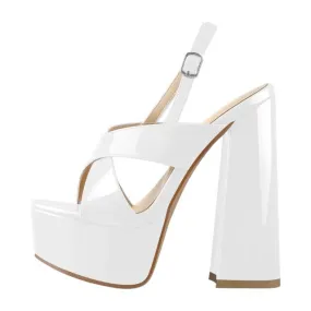 Sandals Queen Bhiowork (White)