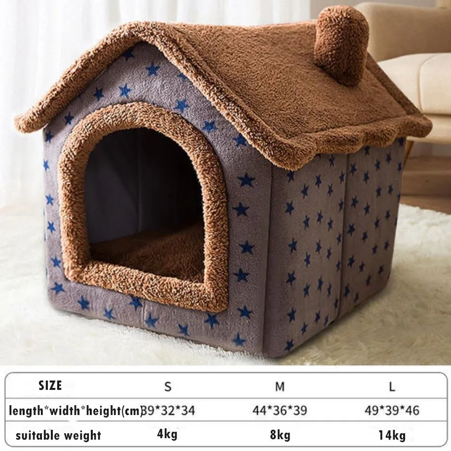 Soft Plush Cat & Dog House Kennel