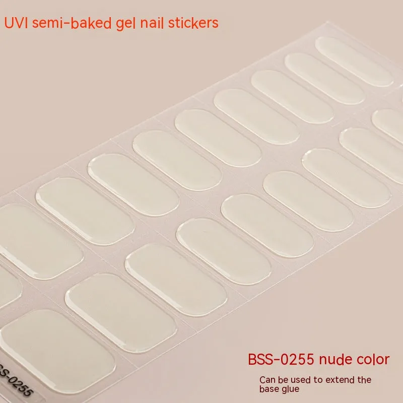 Solid Color Gel Nail Stickers – Long-Lasting & Easy to Apply