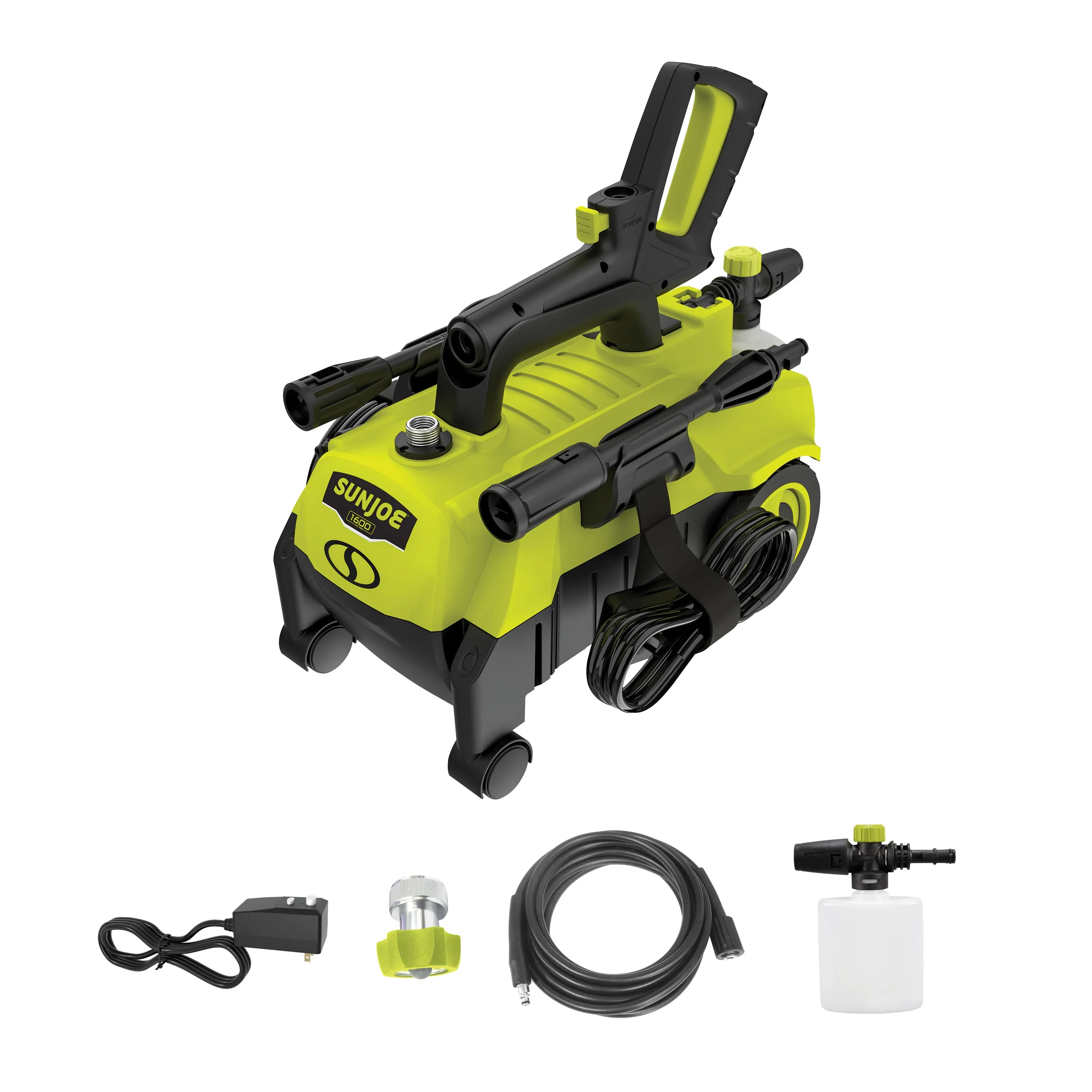 Sun Joe SPX3160 Electric Pressure Washer | 11-Amp | Ultra-Portable | 360º Rotating Wheels