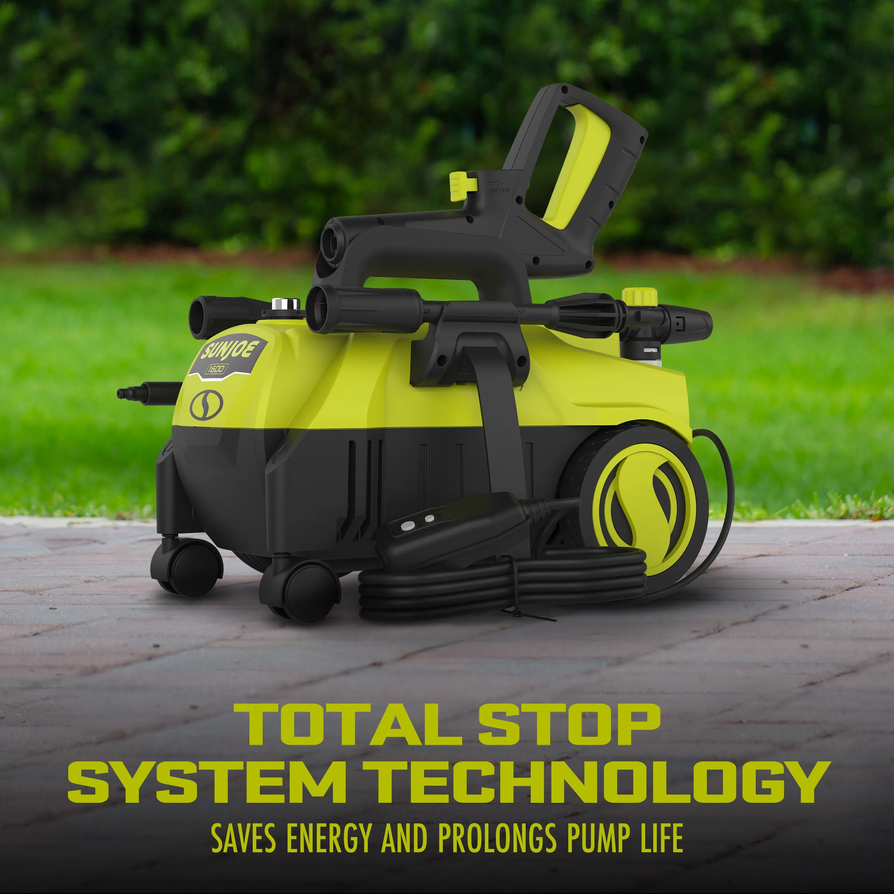 Sun Joe SPX3160 Electric Pressure Washer | 11-Amp | Ultra-Portable | 360º Rotating Wheels