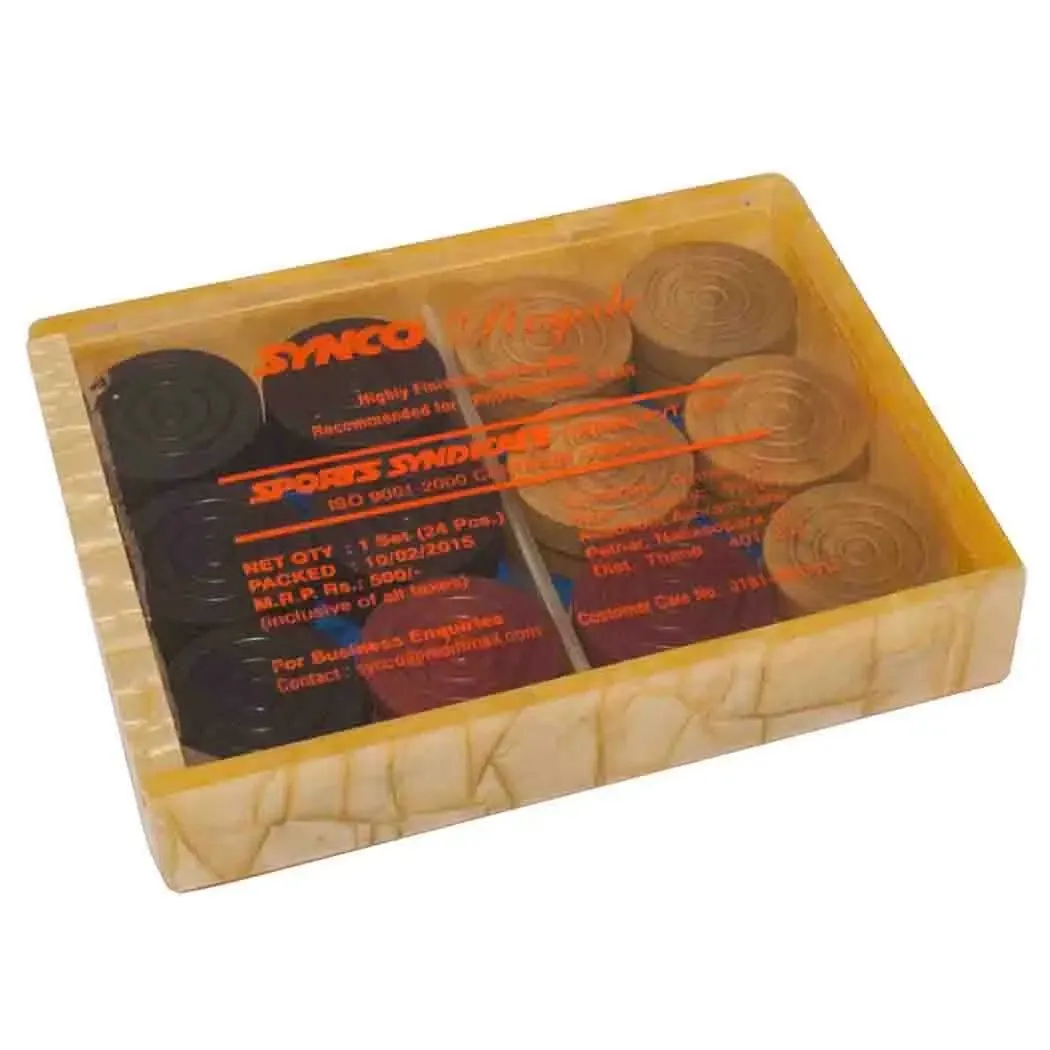 SYNCO Royale Carrom Men   Durable Acrylic Box