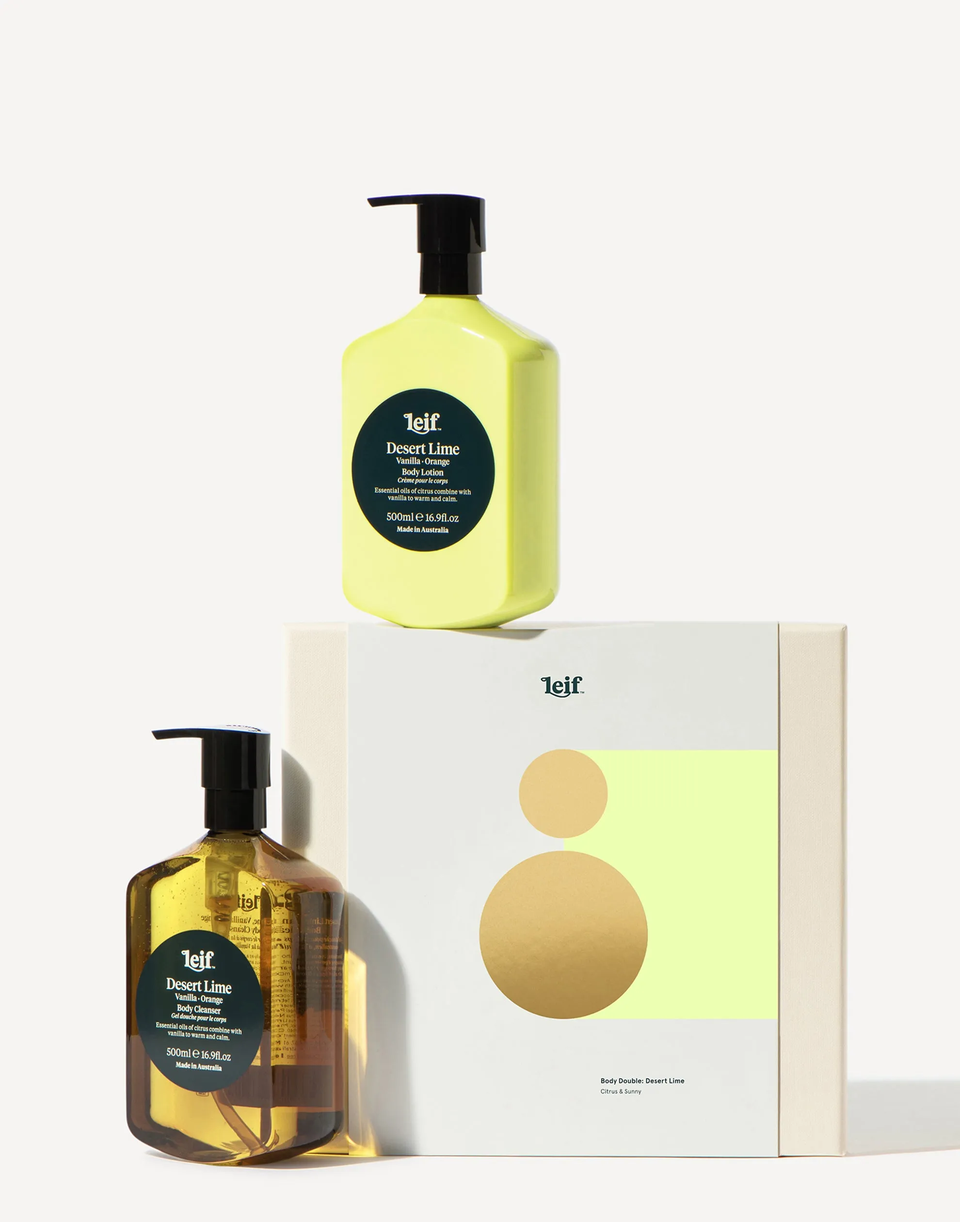 The Body Double Desert Lime Gift Set 500ml