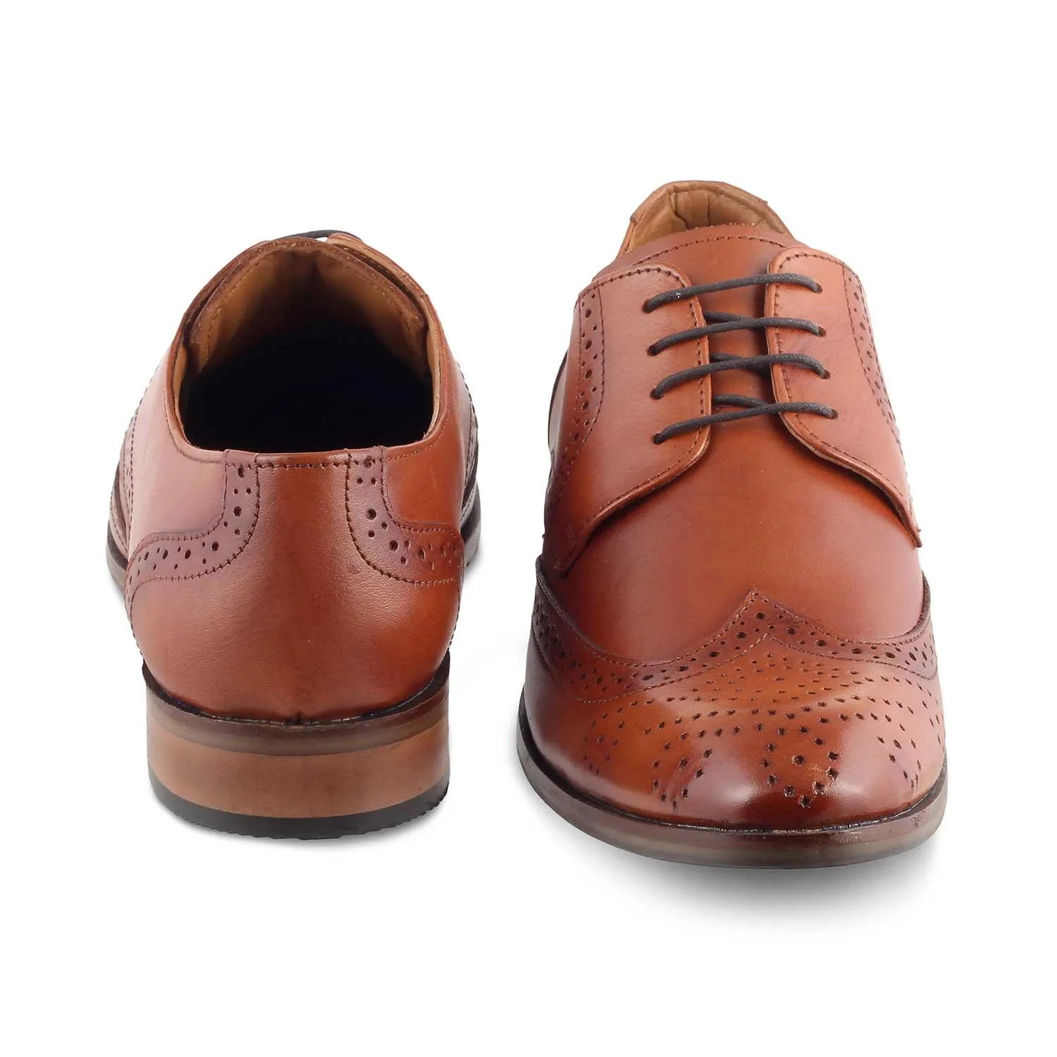 The Shell Tan Men's Derby Lace Ups Tresmode