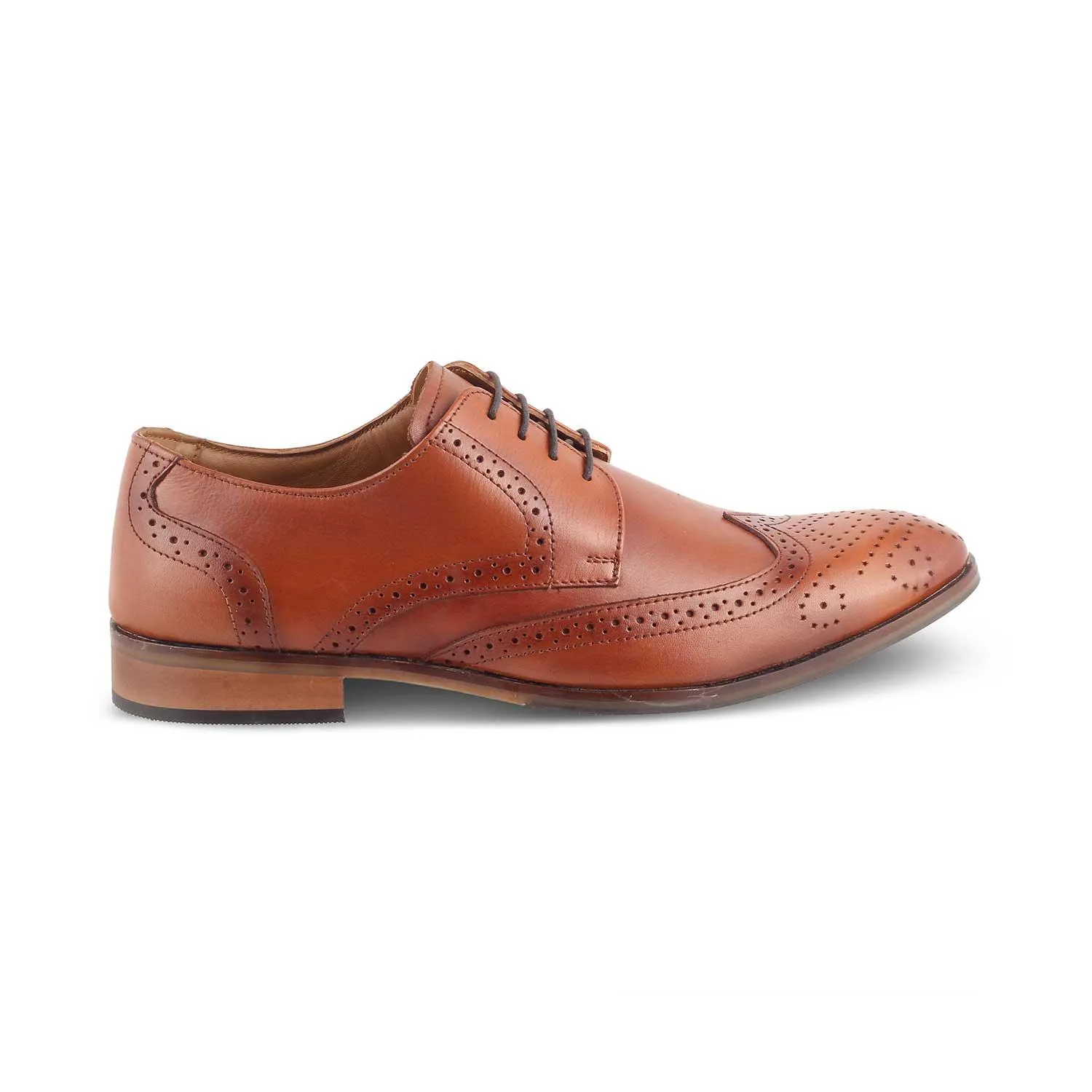 The Shell Tan Men's Derby Lace Ups Tresmode