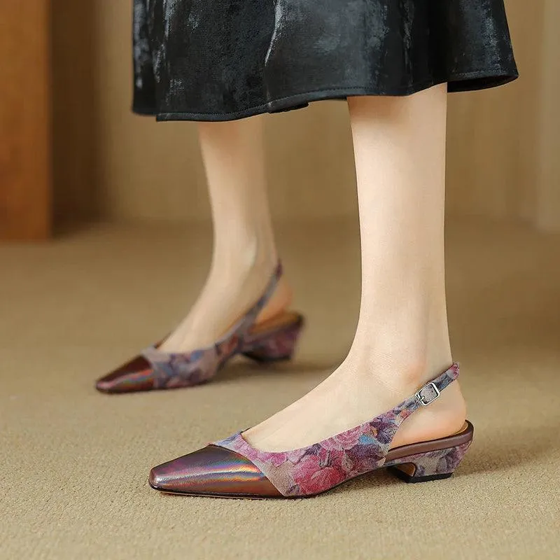 TSS66 Women's Casual Shoes- Leather Flats Low Heels