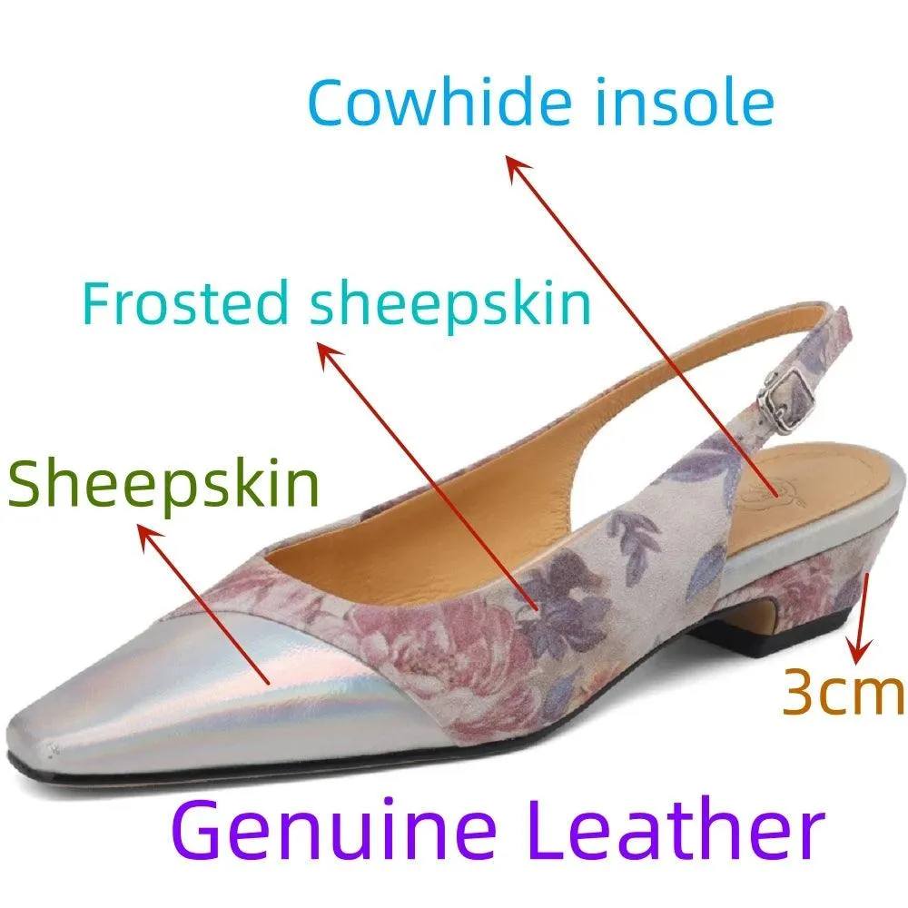 TSS66 Women's Casual Shoes- Leather Flats Low Heels