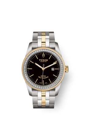 Tudor Glamour Date, Stainless Steel and 18k Yellow Gold with Diamond-set, 31mm, Ref# M53023-0064