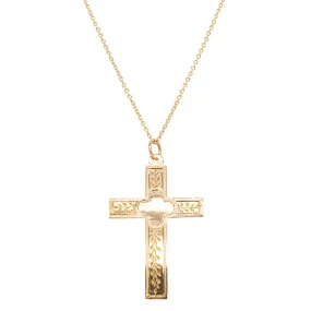 Vintage 8ct Yellow Gold Cross Pendant