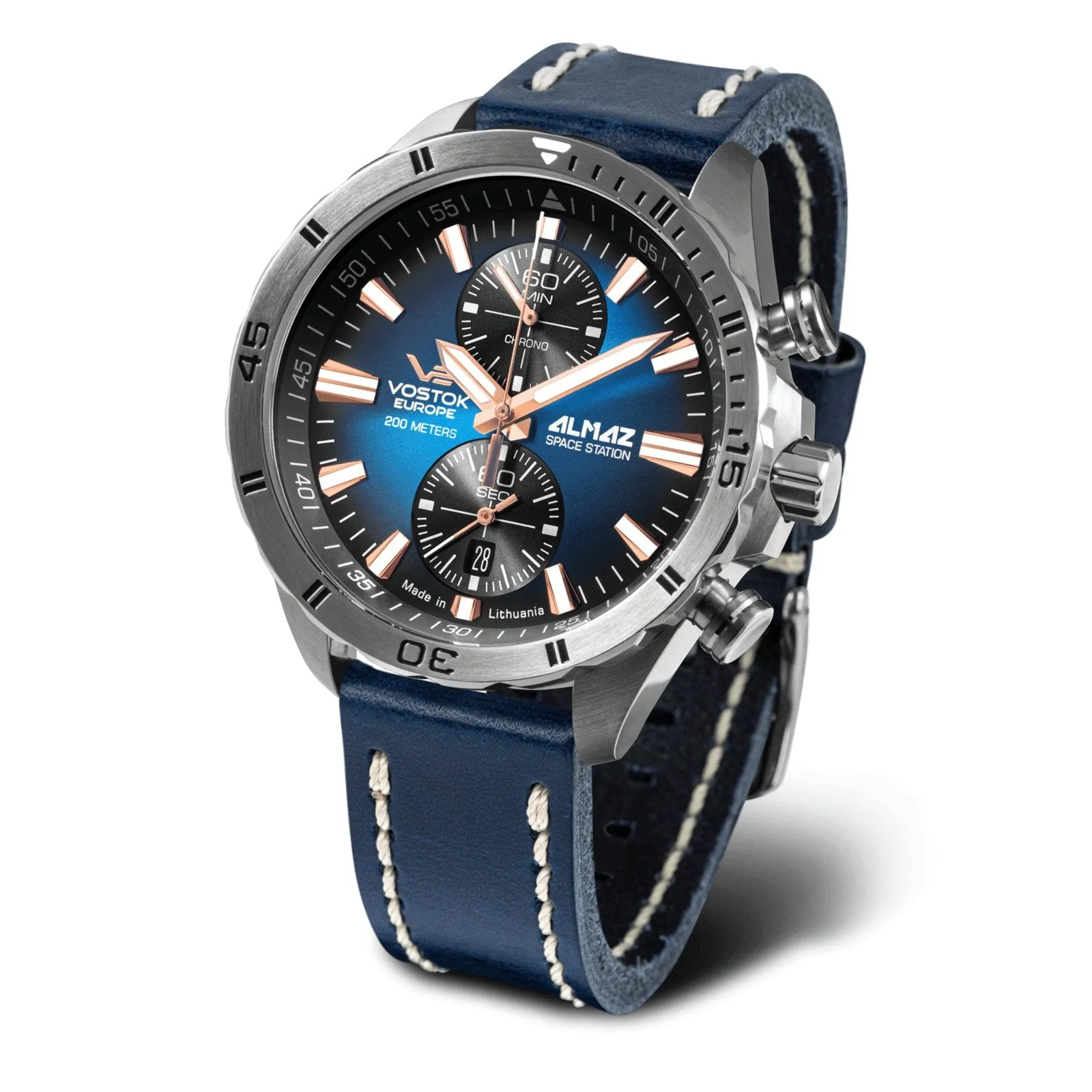 Vostok Europe Almaz Quartz Chronograph Blue